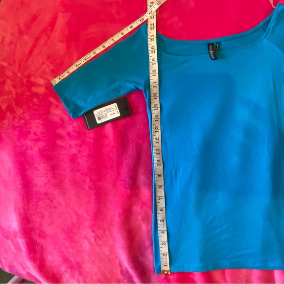 Guess by Marciano Blue Short Sleeve Top Size XS NWT - Picture 13 of 15